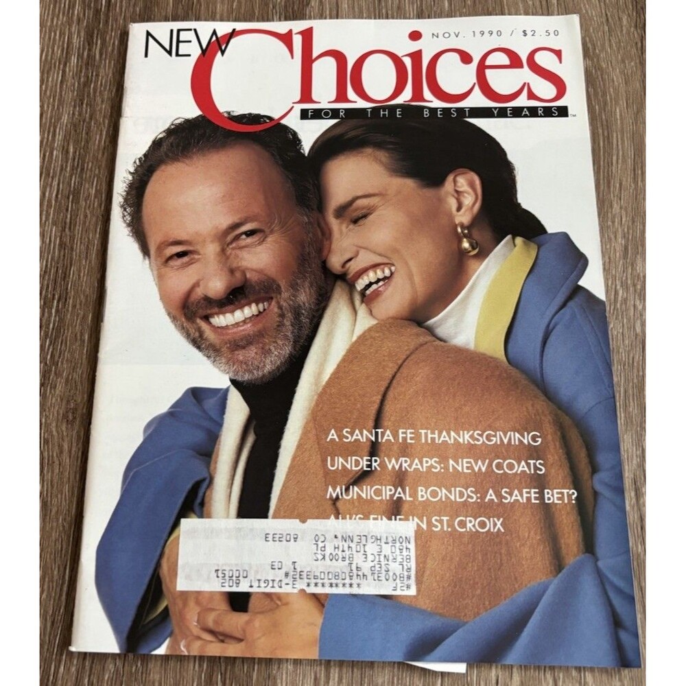 New Choices For The Best Years Magazine November 1990 - Santa Fe Thanksgiving